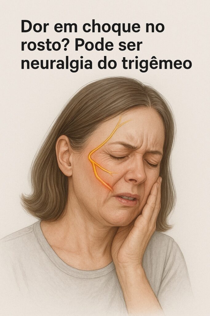 Dor em choque no rosto? Pode ser neuralgia do trigêmeo